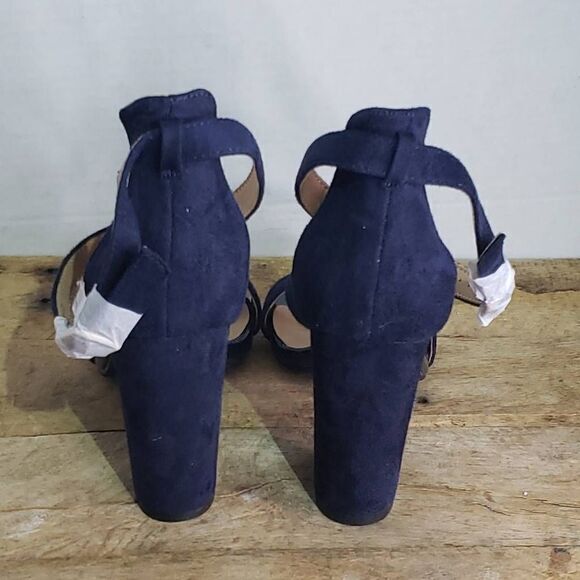 IDIFU Platform Chunky High Heels Dress Sandals Open Toe Ankle Strap Strappy Wedd - Picture 5 of 9